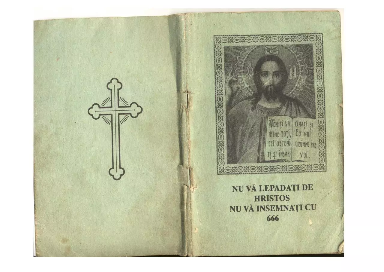 Page 1 of 34, Nu vÄƒ lepÄƒdaÅ£i de Hristos. Nu vÄƒ însemnaÅ£i cu 666.