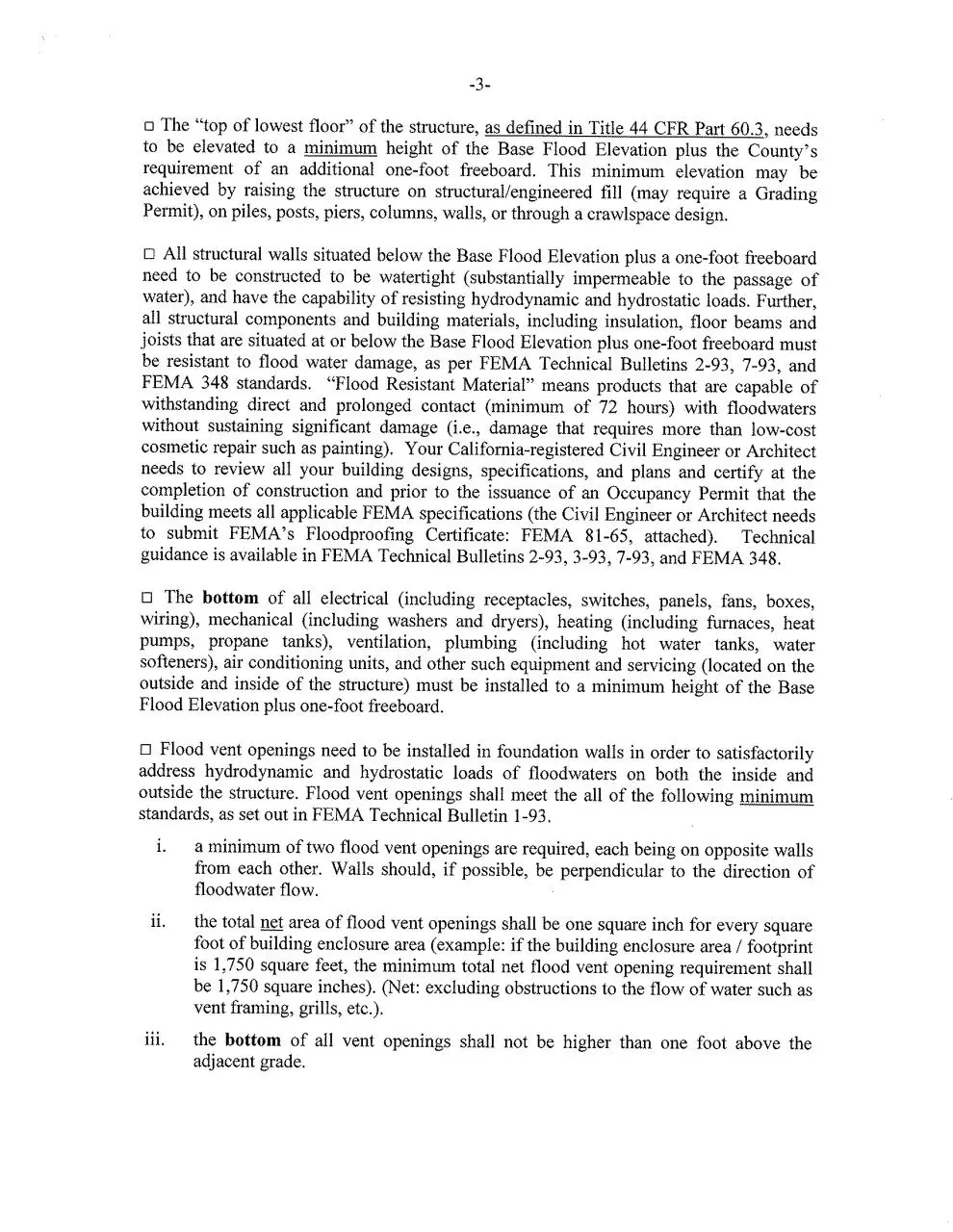 Page 4 of 47, Ventura County FLoodplain Development Standards