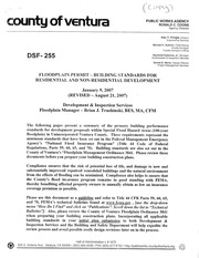 Page 1, Ventura County FLoodplain Development Standards