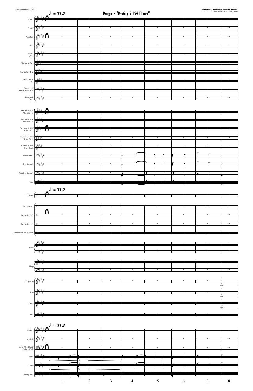 Document preview D2 theme - TRANSPOSED SCORE.pdf - page 1/3