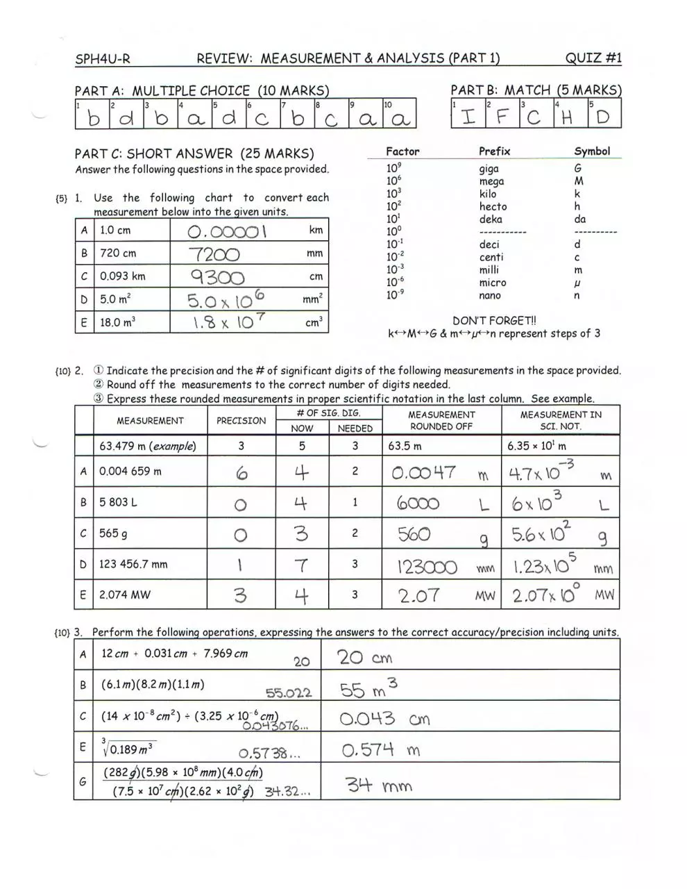 Page 1 of 1, 4UR QUIZ1 (Answers)