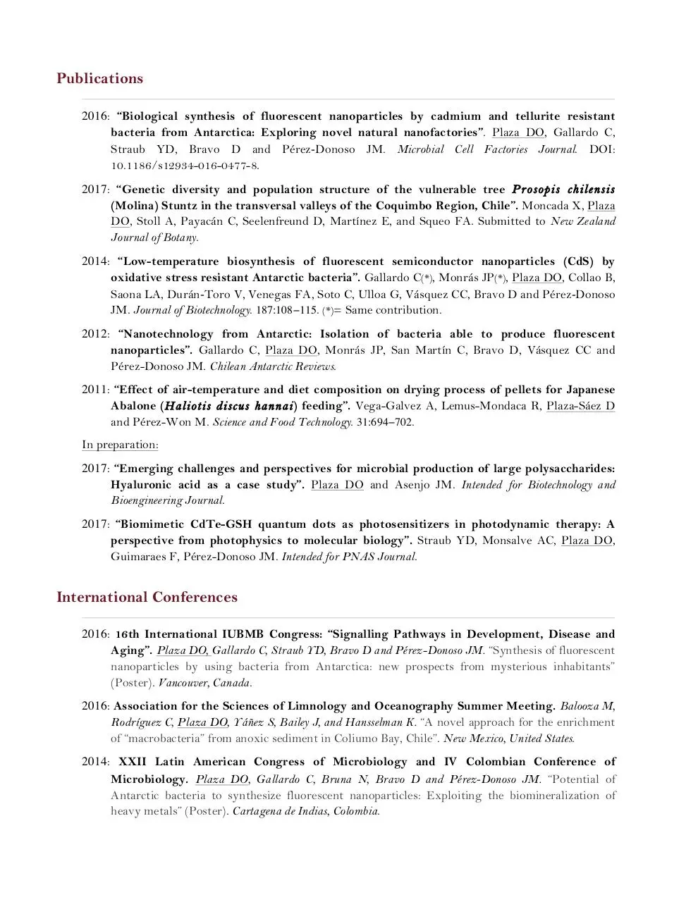 Page 3 of 7, CV Daniel Plaza May 2017