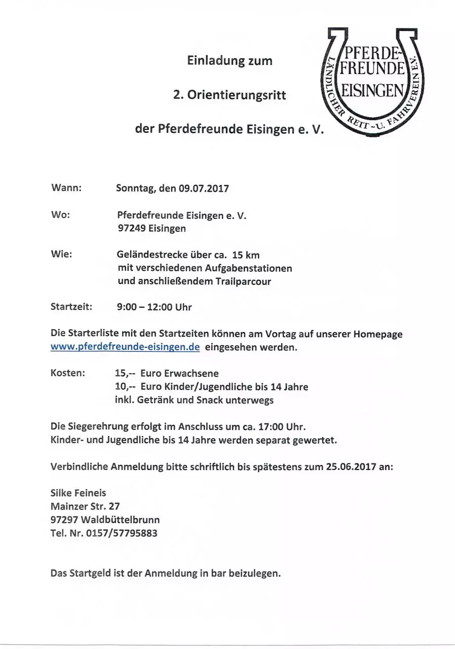 Page 1 of 2, Orientierungsritt