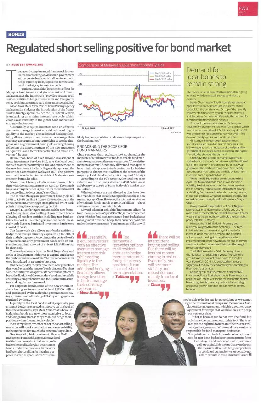 Page 1 of 1, Regulated short selling positive for bond market The Edge