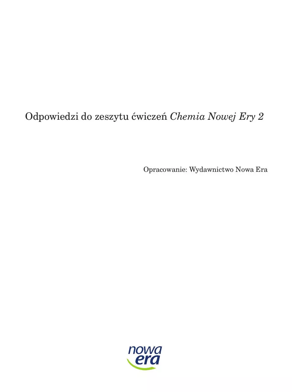 Page 1 of 41, CHNE Odpowiedzi do cz 2 zeszytu cwiczen