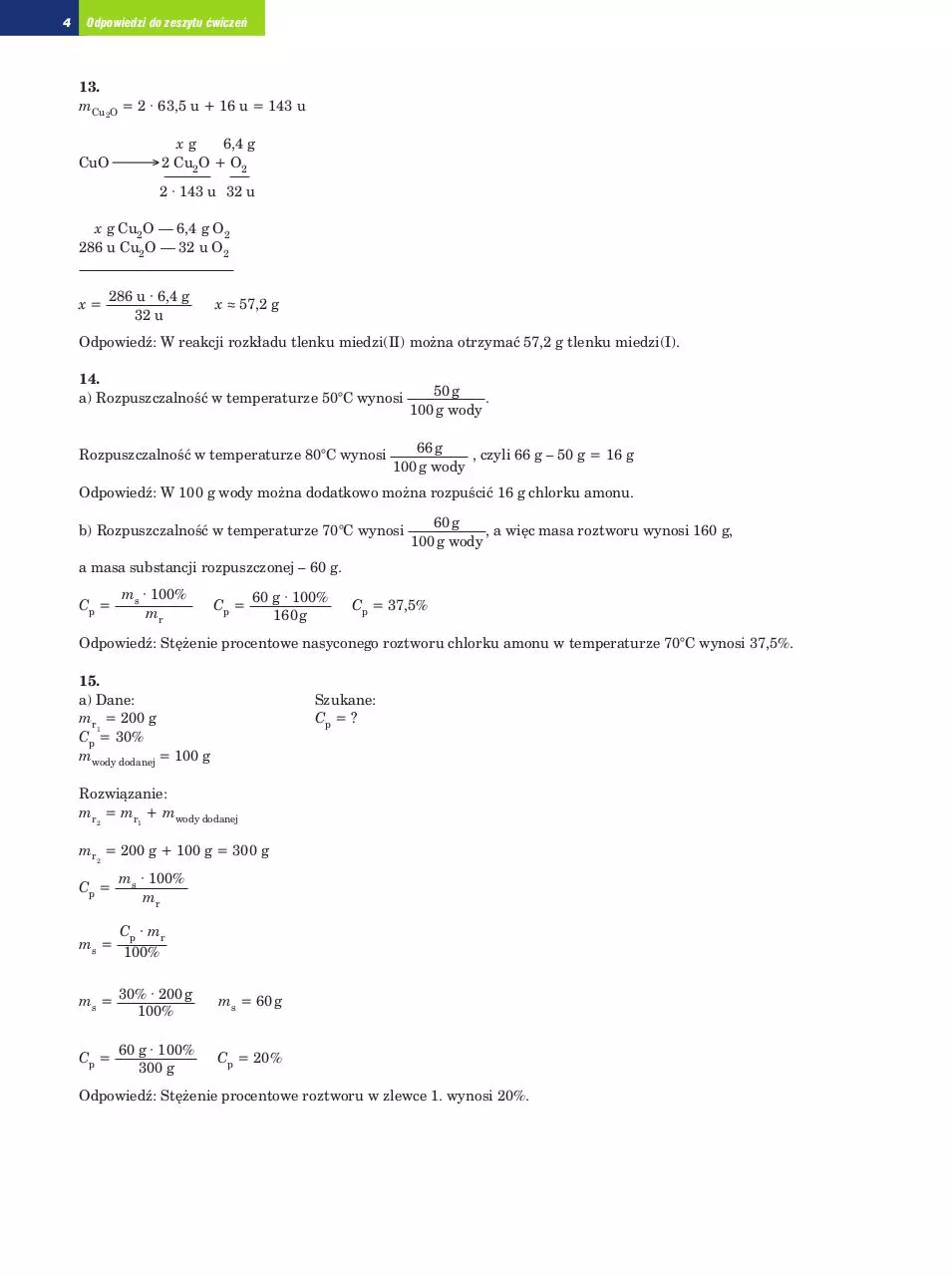 Page 4 of 41, CHNE Odpowiedzi do cz 2 zeszytu cwiczen