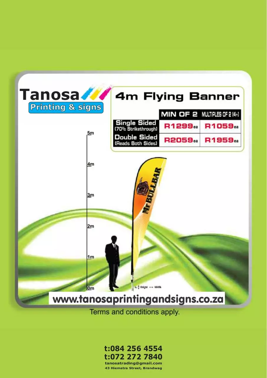Page 3 of 21, Product Catalogue Tanosa Printing and Signs
