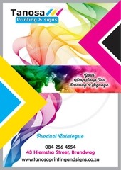 Page 1, Product Catalogue Tanosa Printing and Signs