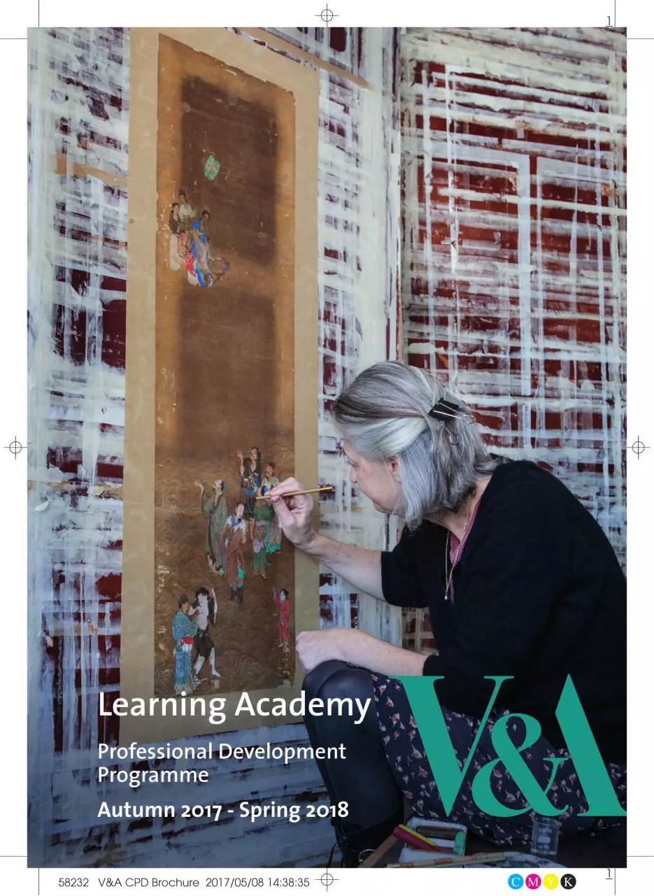 Page 1 of 16, V&A Continued Professional Developemnt Autumn 17 18