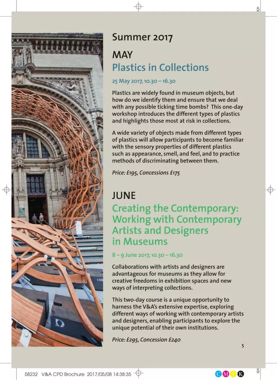 Page 5 of 16, V&A Continued Professional Developemnt Autumn 17 18