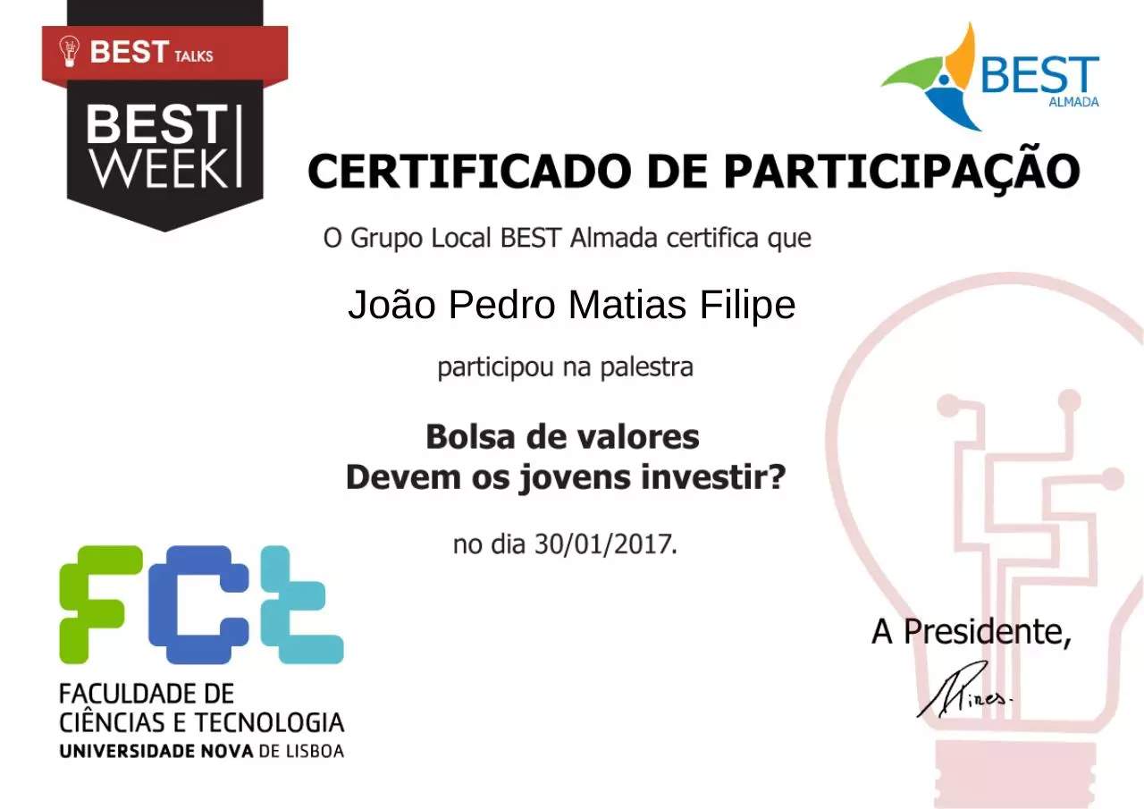 Page 1 of 1, Diploma João Filipe