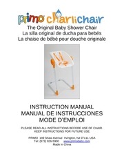 primo charli chair baby shower chair instruction manual