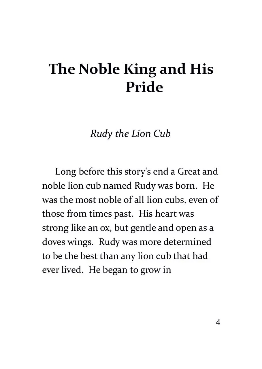 Page 4 of 74, The Lioness Rise of Judah