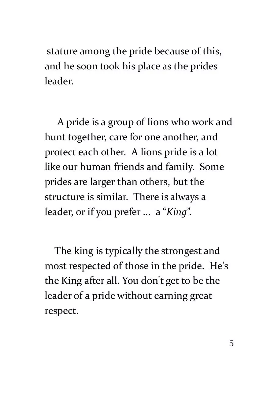 Page 5 of 74, The Lioness Rise of Judah