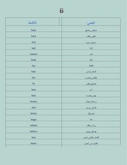 Page 3, اهم كلمات اللغة الانجليزية