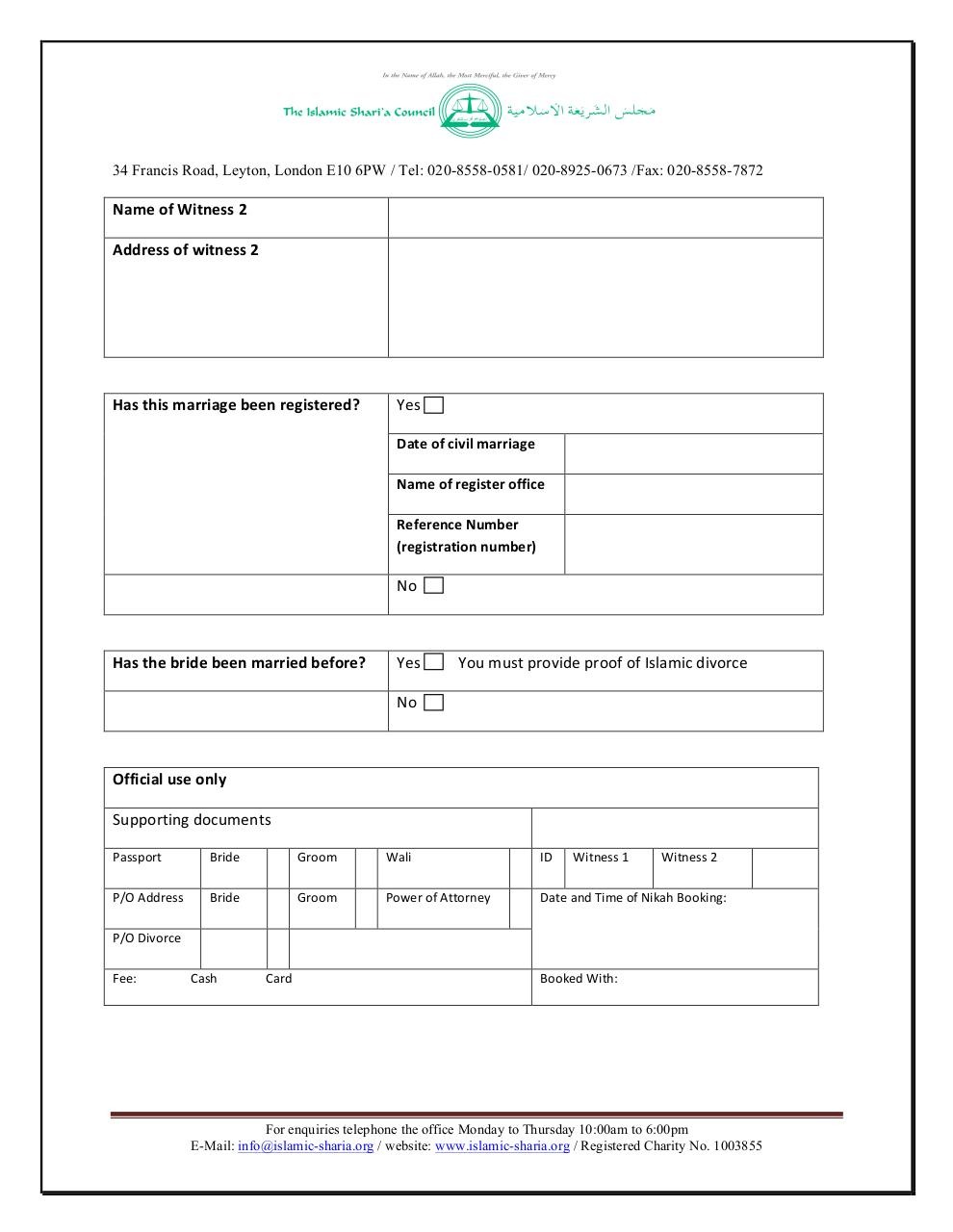 Document preview nikah-application-form.pdf - page 2/4