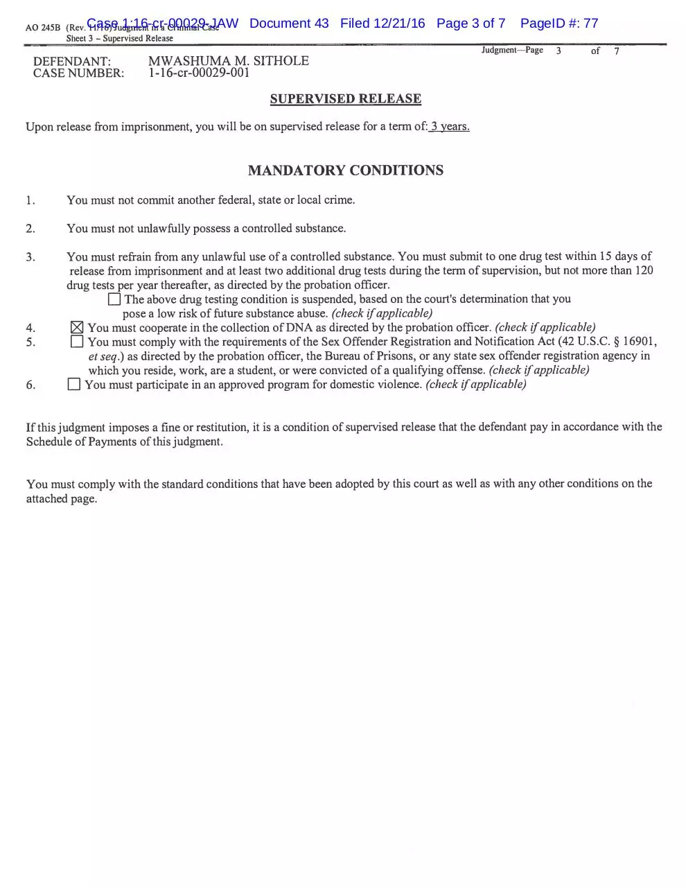 Page 3 of 7, Judgment Order