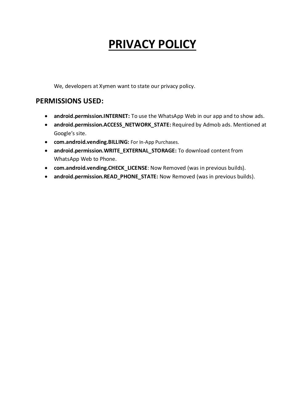 Document preview PRIVACY POLICY (2).pdf - page 1/1