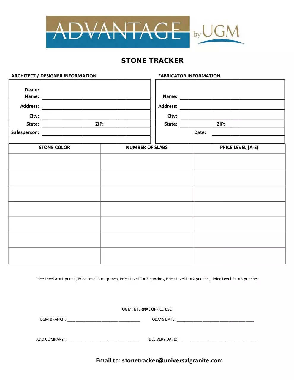 Document preview - A&D_STONE_TRACKER.pdf - Page 1/1