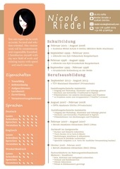 Page 1, Lebenslauf Nicole Riedel