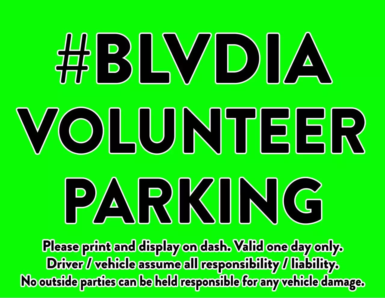 Page 1 of 1, Parking Access Volunteers