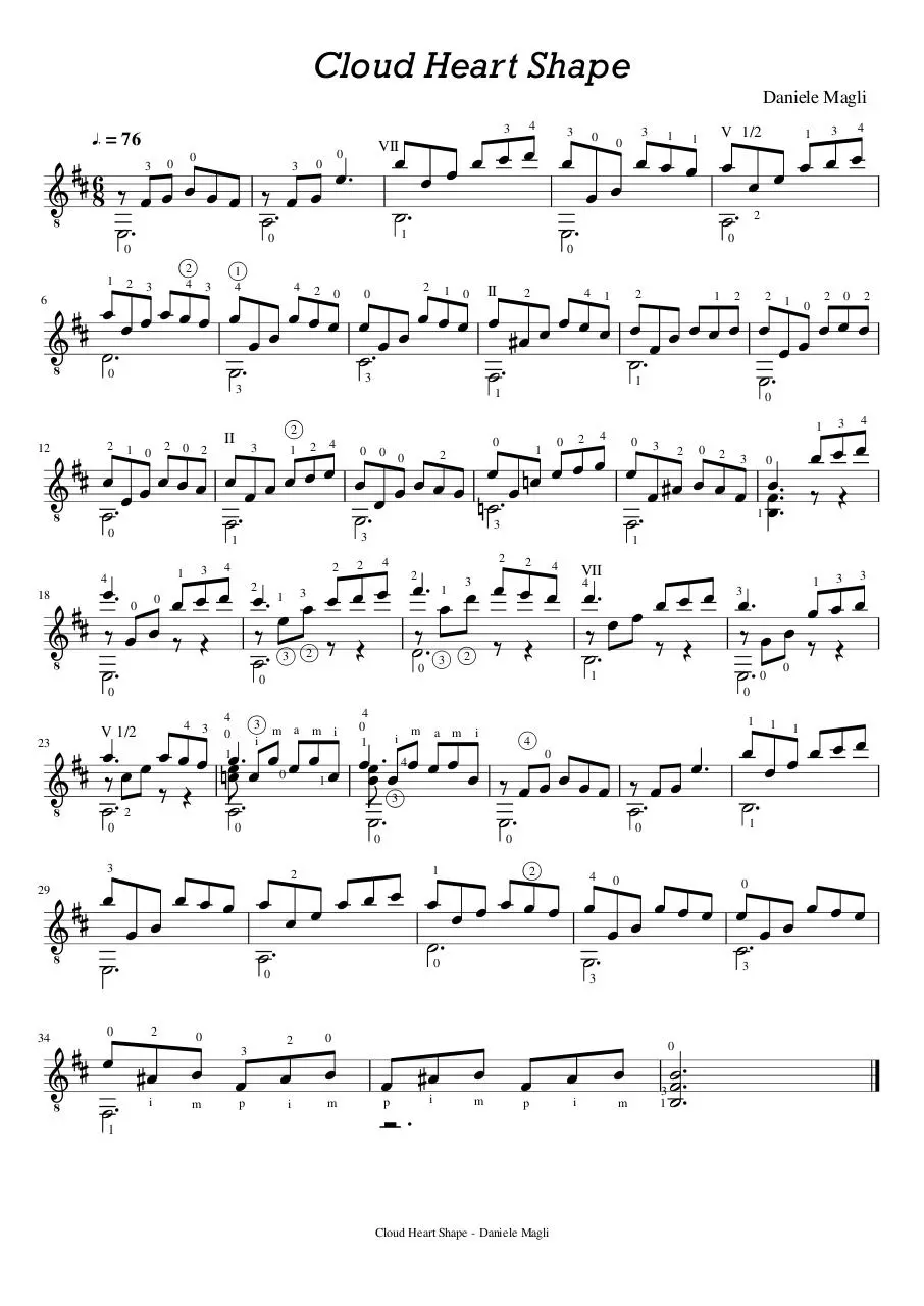 Page 1 of 1, Cloud Heart Shape Daniele Magli