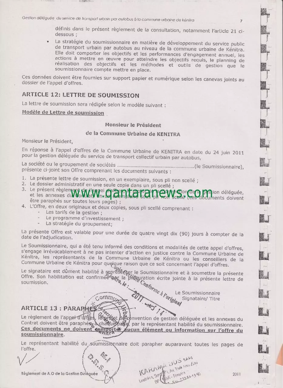 Page 5 of 11, REGLEMENT