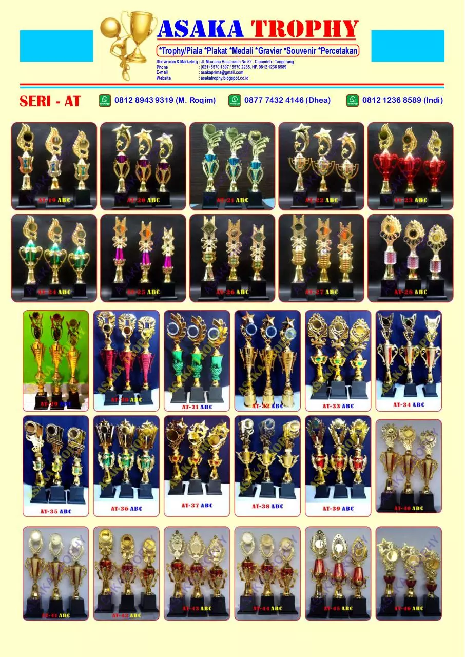 Page 4 of 8, KATALOG HARGA PIALA MURAH ASAKA TROPHY 0877.8252.7700