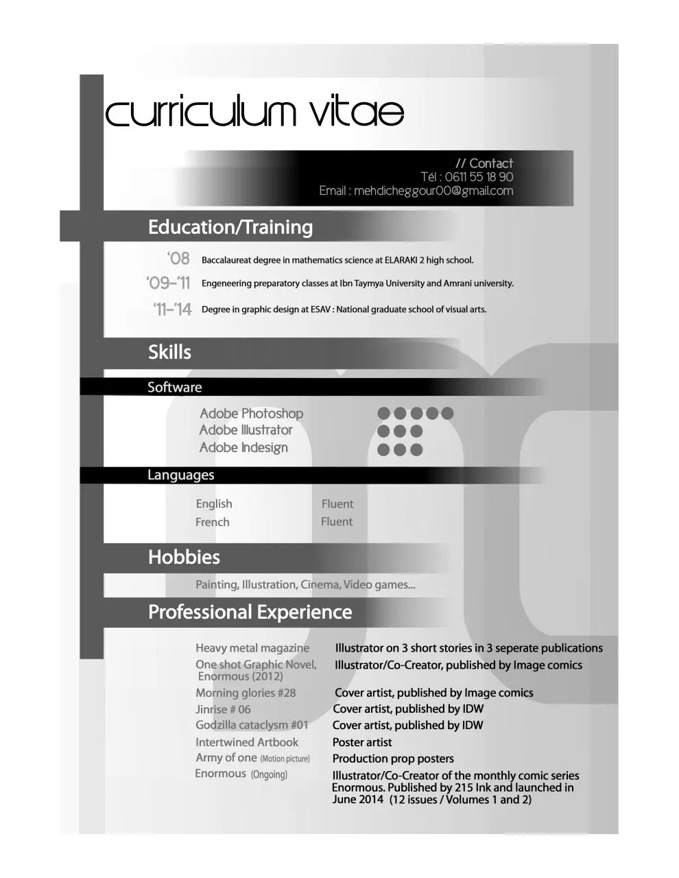 Page 1 of 1, resumé mehdi