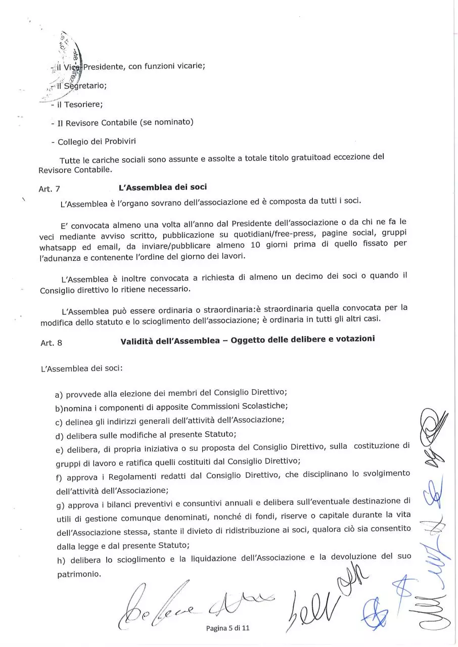 Page 4 of 9, statuto depositato assai