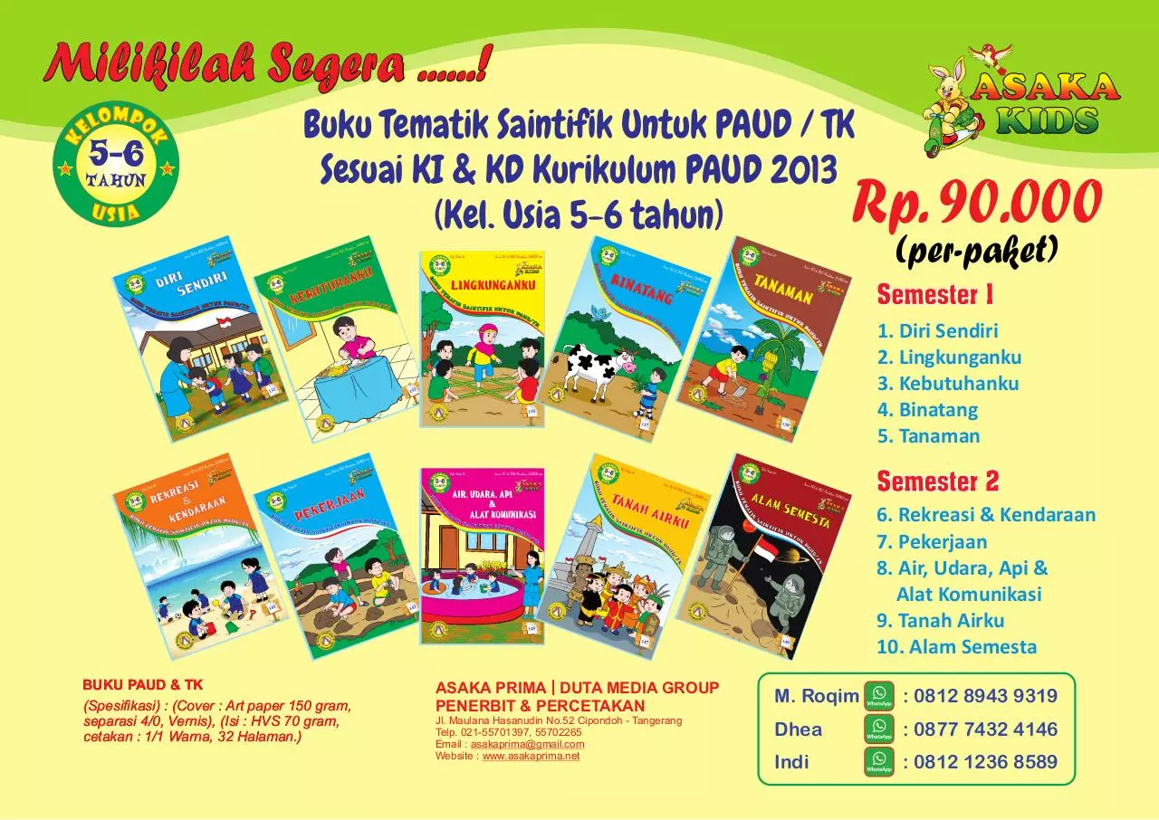 Page 3 of 3, Agen buku tk paud tematik 2017