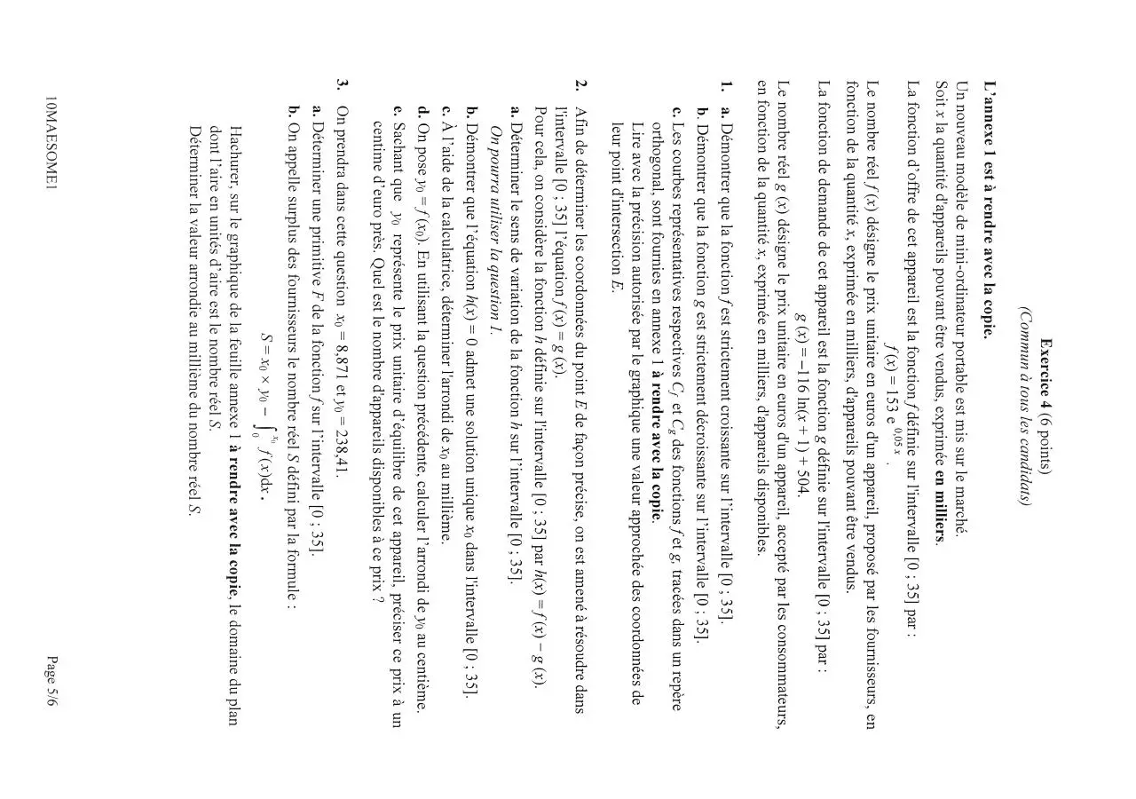 Page 5 of 6, bac es 2010 maths