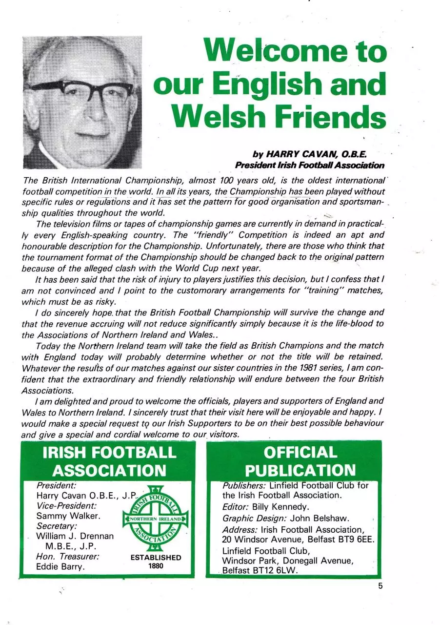 Page 5 of 40, N.Ire v Eng, Wales, May 81