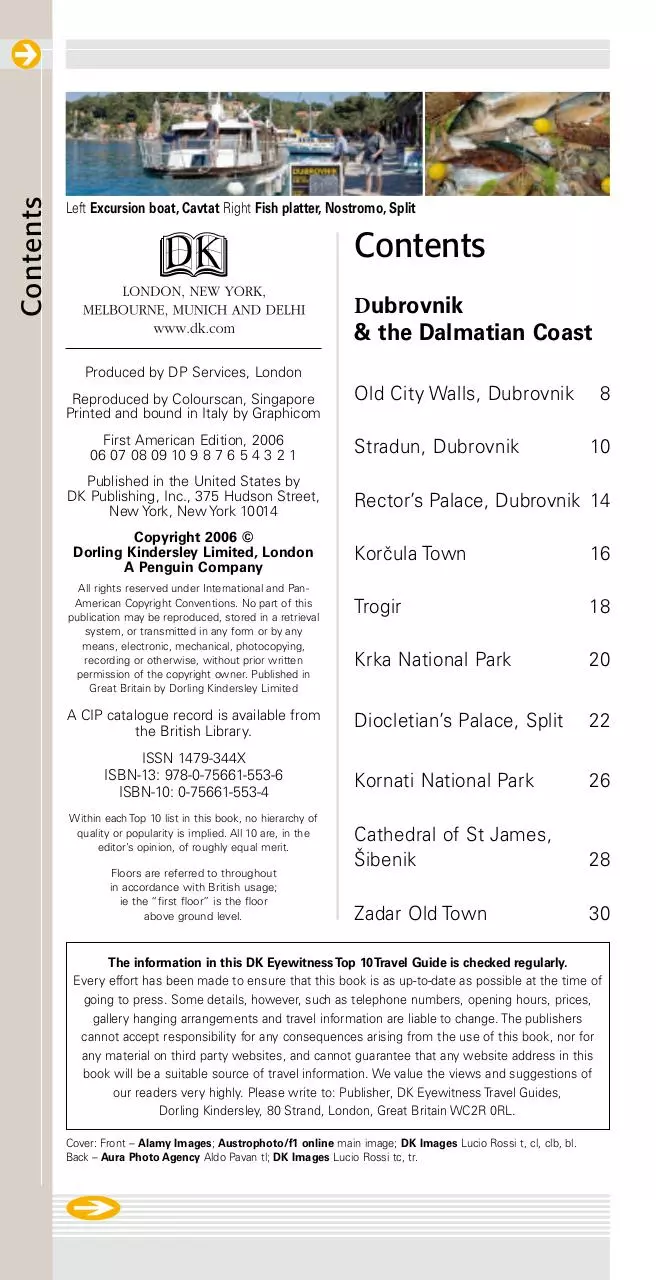 Page 4 of 132, Dubrovnik and Dalmacija travel guide
