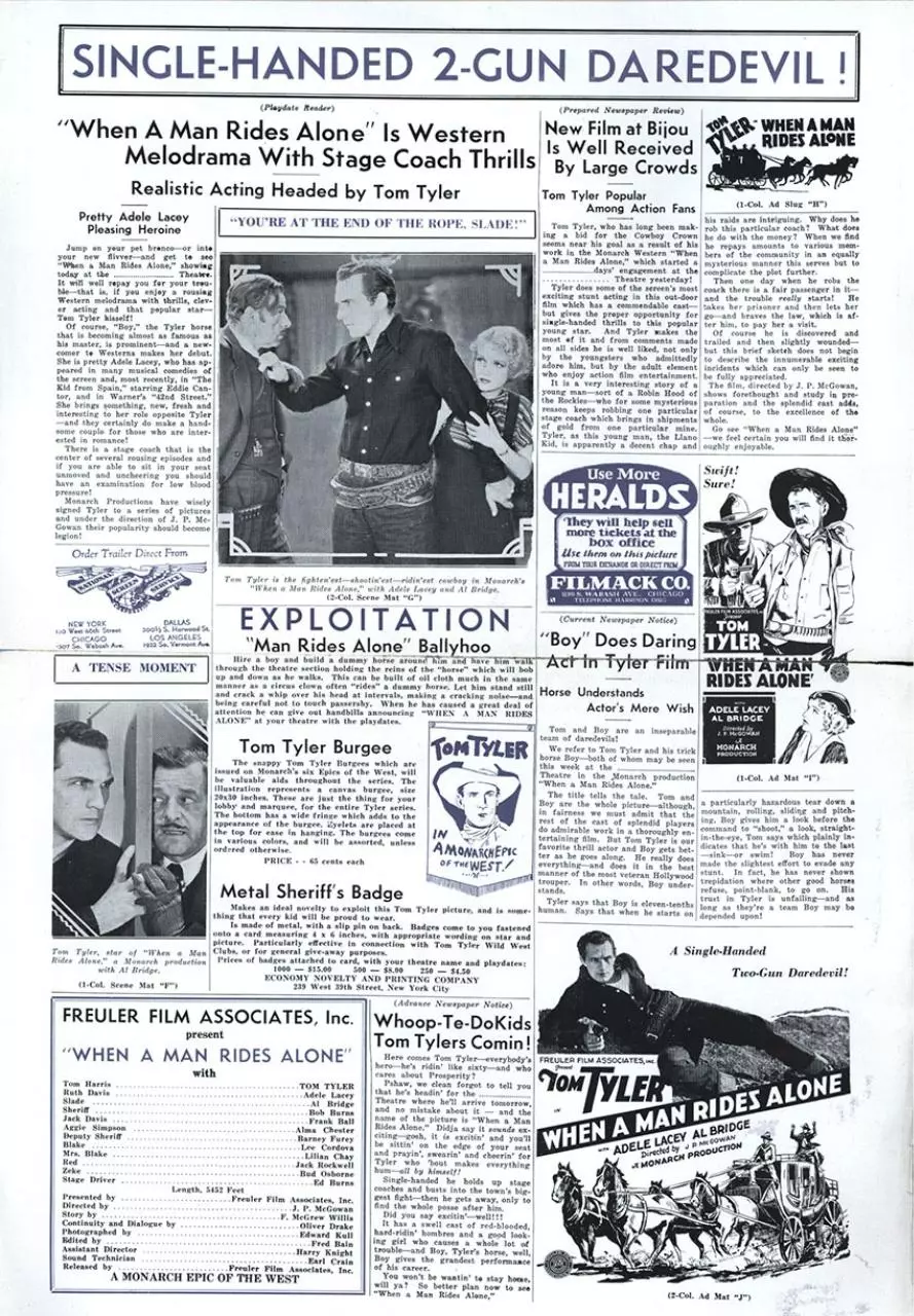 Page 5 of 7, WhenAManRidesAlone pressbook