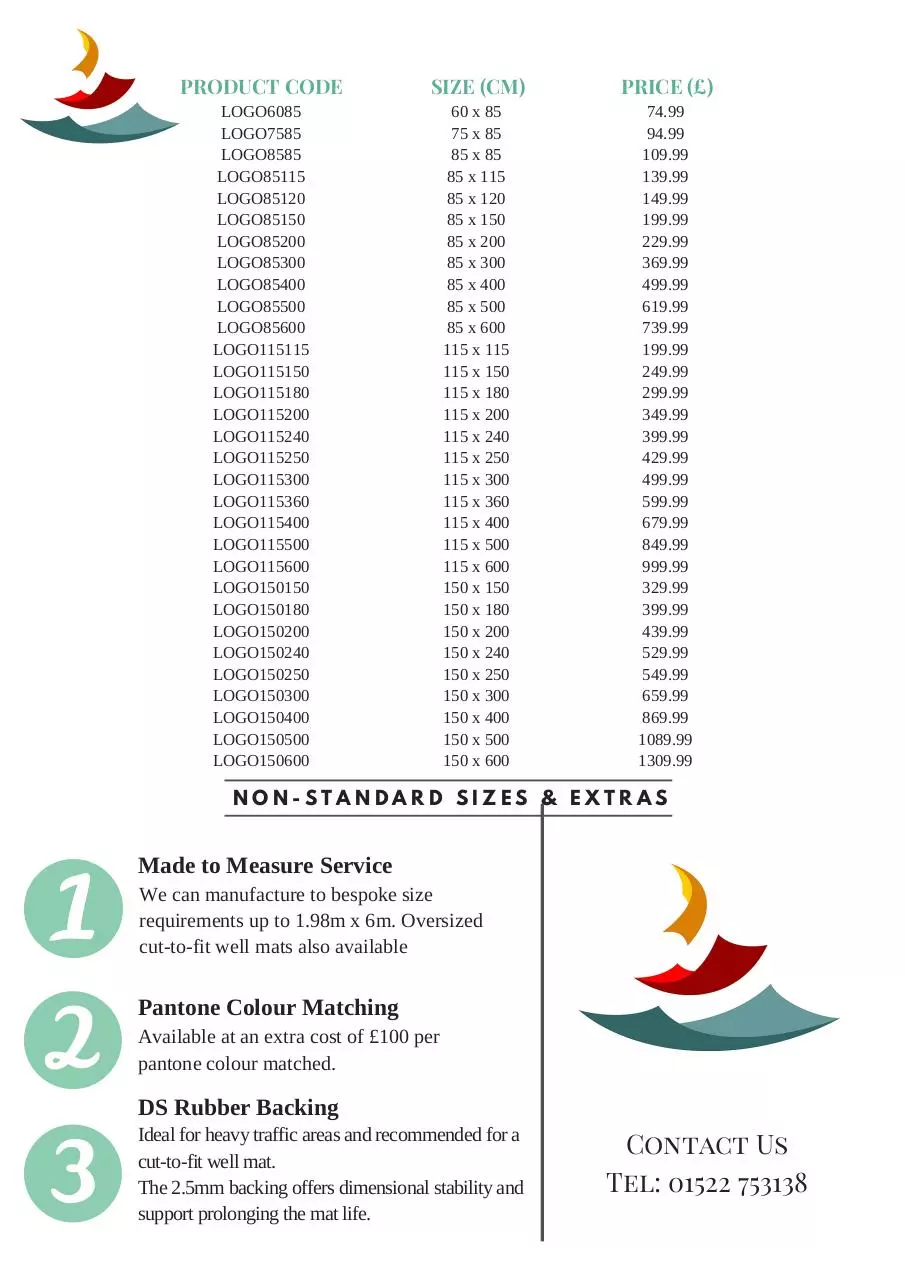 Page 1 of 1, Price List 2017