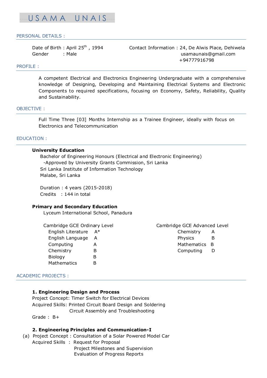 Document preview cv new usama.pdf - page 1/2