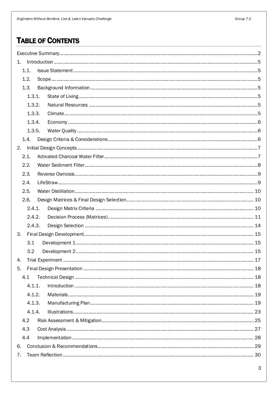 Page 3 of 38, EWB Project Submission