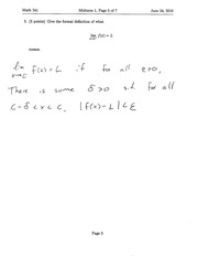 Page 5, Exam I Answer Key