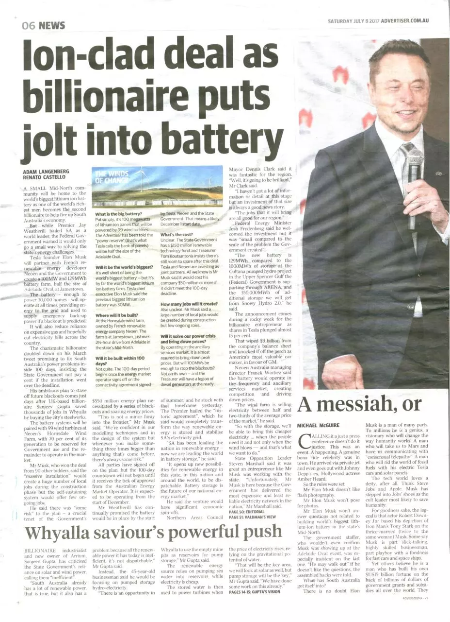 Page 2 of 4, Ion Man The Advertiser Saturday 8 July 2017