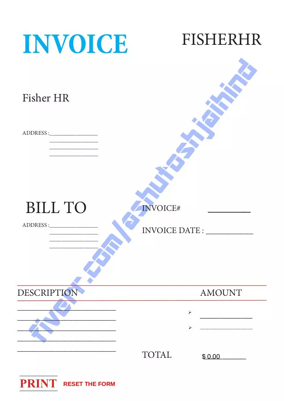 Page 1 of 1, FILLABLE PDF FORM