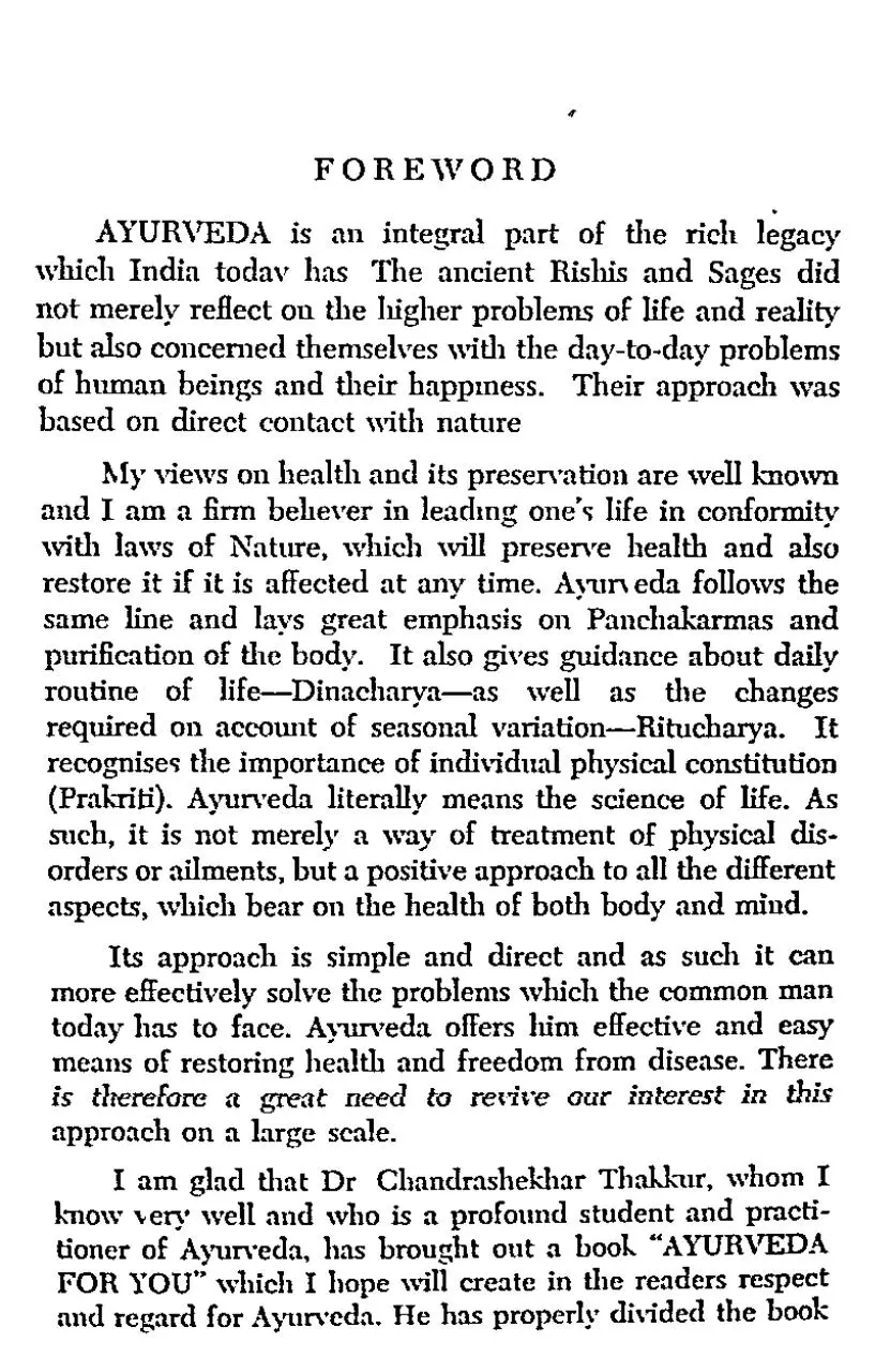 Page 3 of 307, Ayurveda For You by Chandrashekhar Thakkur
