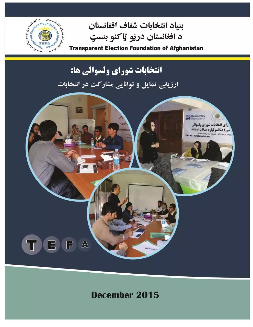 Page 1 of 34, District Council Elections Report Dari