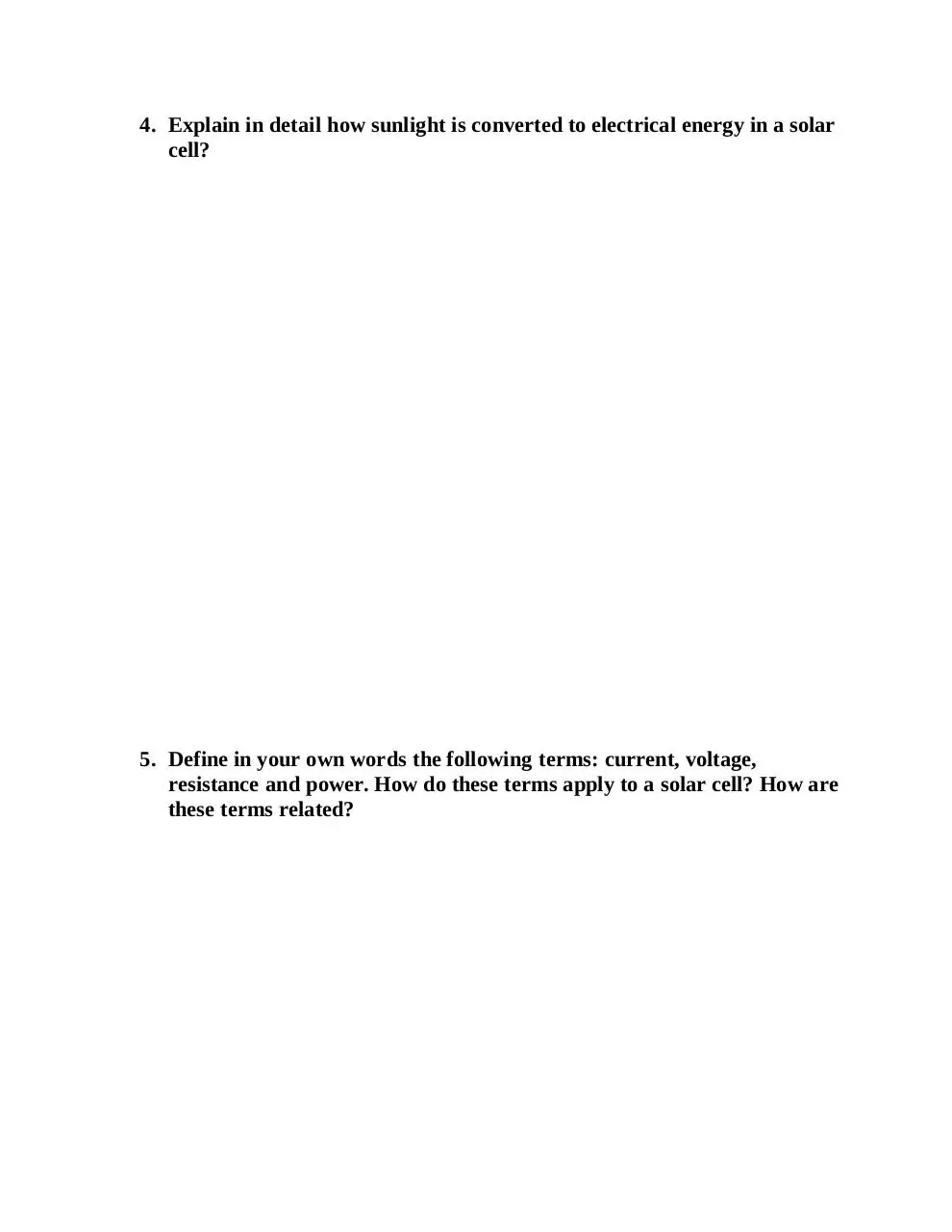 Page 2 of 2, Solar Group Assignment