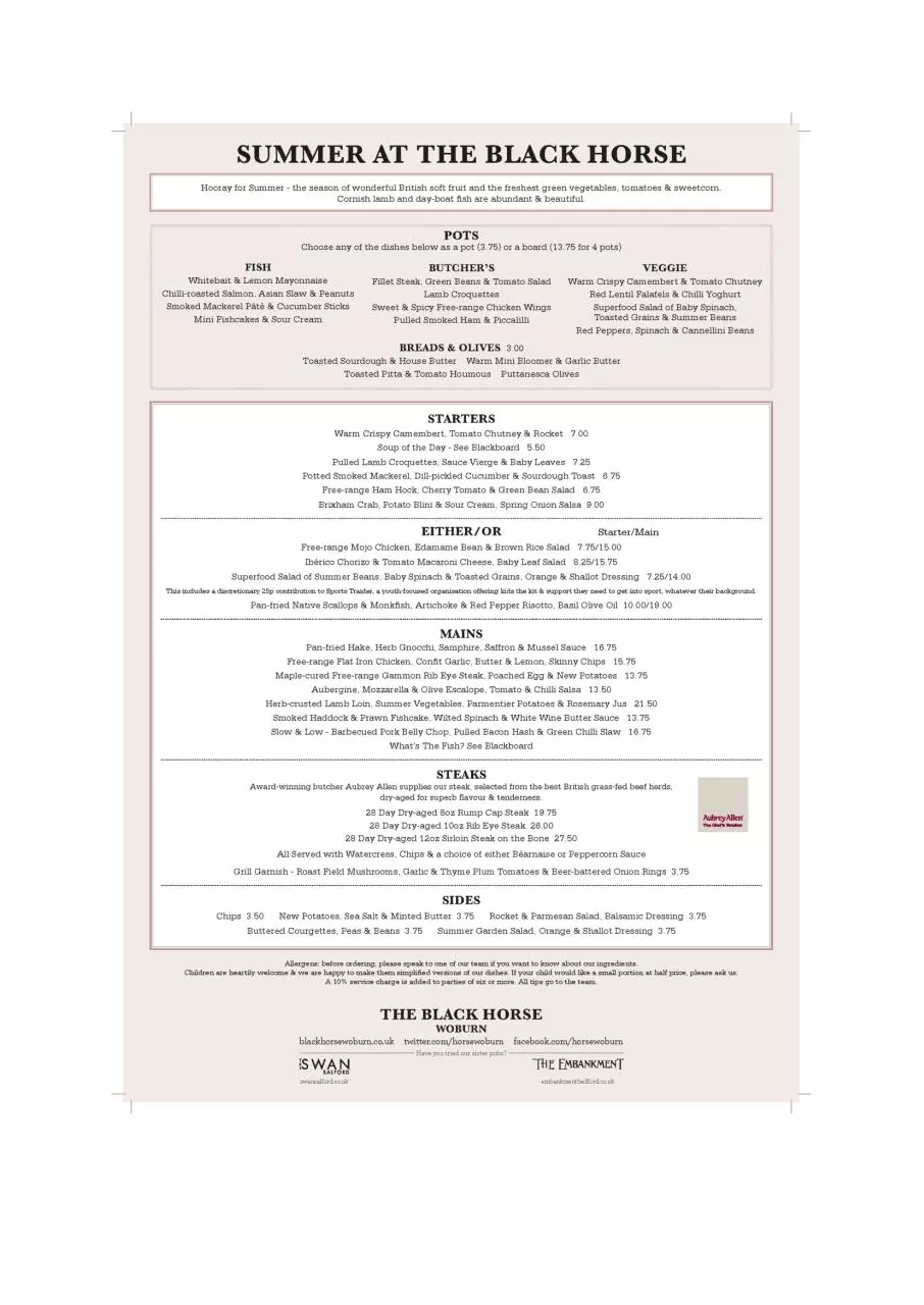 Page 1 of 1, Menu B