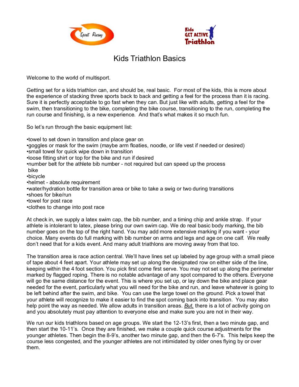 Document preview 2017 Kids Triathlon Basics.pdf - page 1/3