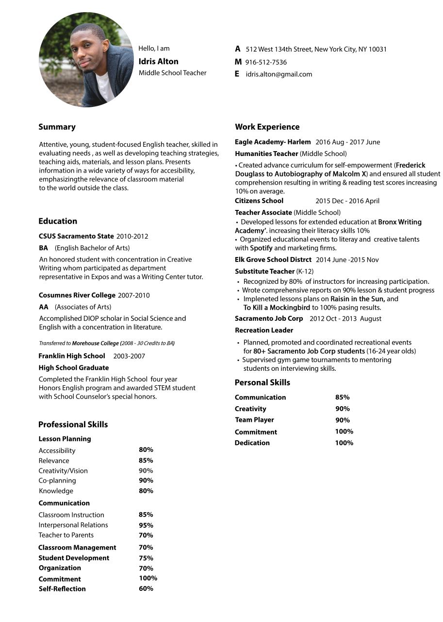 Document preview IdrisAlton-Resume-ExperiencedTeacher (1).pdf - page 1/1