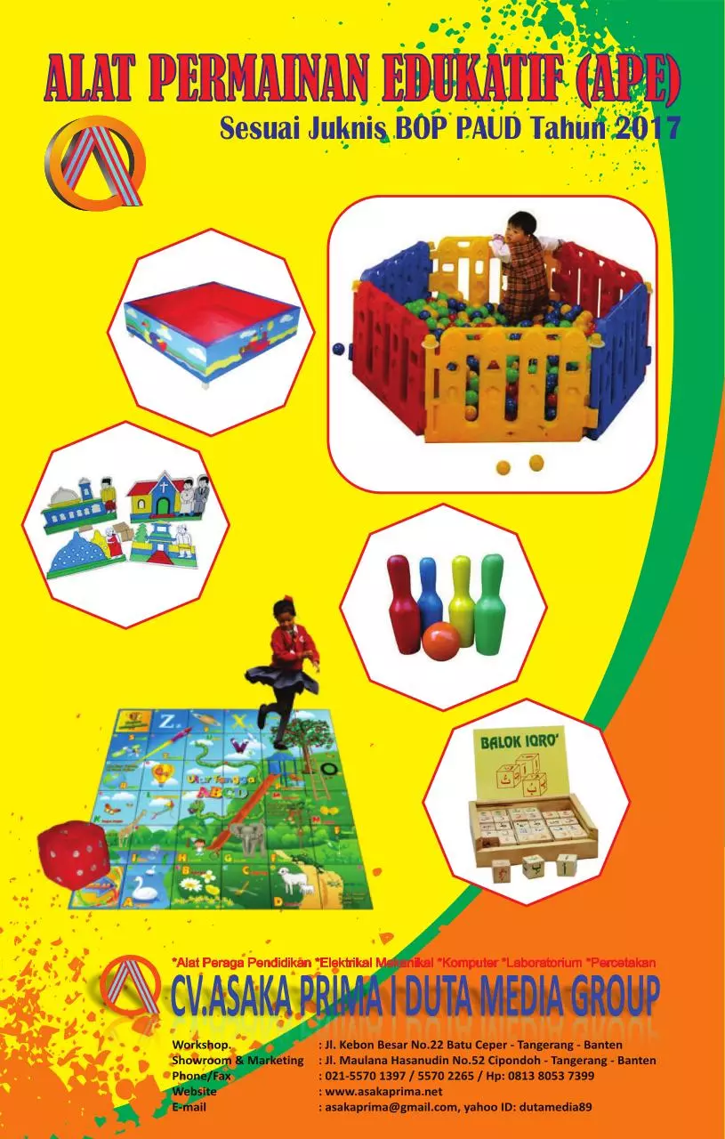 Page 1 of 20, #ALAT PERMAINAN EDUKASI (APE) PAUD