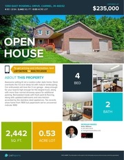 Page 1, Open House Flyer for 1350 East Rosemill Drive