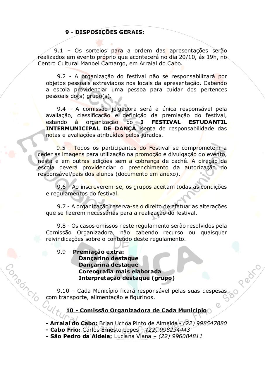 Document preview [EDITAL] I FESTIVAL ESTUDANTIL INTERMUNICIPAL DE DANÃ‡A (.pdf - page 5/5